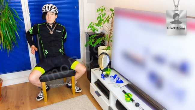 Emo Cyclist Breath Control Session Vaccum Mask Part