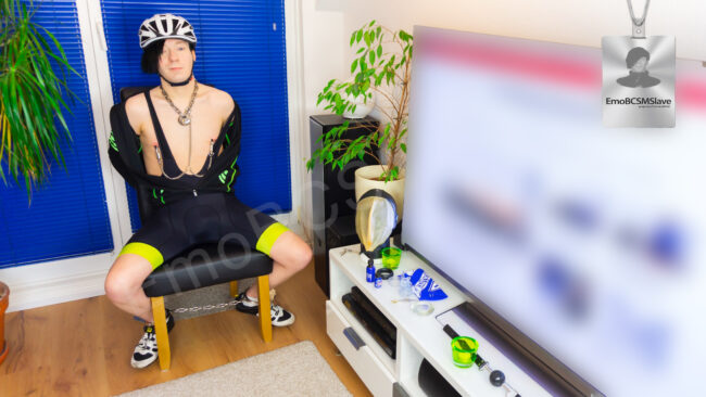 Emo Cyclist Breath Control Session Vaccum Mask Part