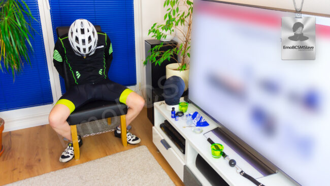Emo Cyclist Breath Control Session Vaccum Mask Part
