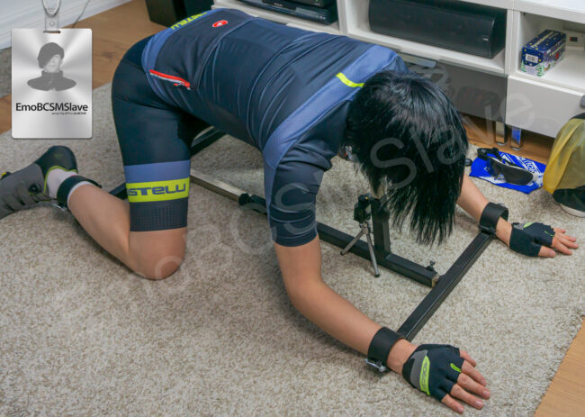 Cyclist EmoBCSMSlave is back into pillory
